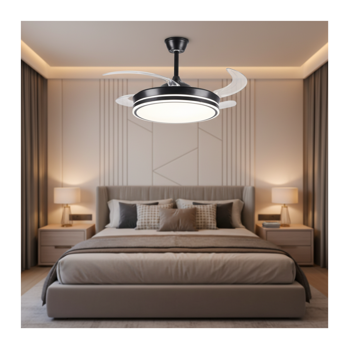 Suspended Minimalist Fan 